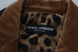 Dolce & Gabbana Elegant Double Breasted Brown Blazer Jacket