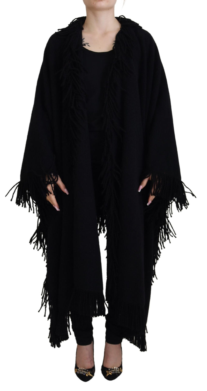 Dolce & Gabbana Elegant Fringe Trim Cardigan Jacket