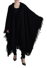 Dolce & Gabbana Elegant Fringe Trim Cardigan Jacket