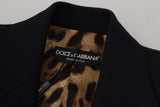 Dolce & Gabbana Elegant Black Wool Blend Jacket with Embellishments