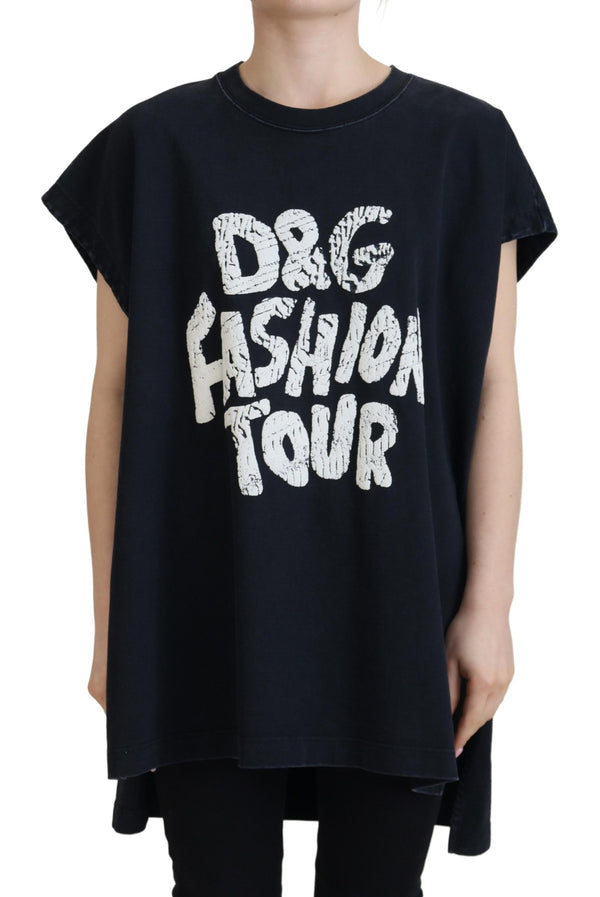 Dolce & Gabbana Elegant Cotton Round Neck Tee with Print