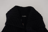 Dolce & Gabbana Elegant Black Long Cardigan Sweater