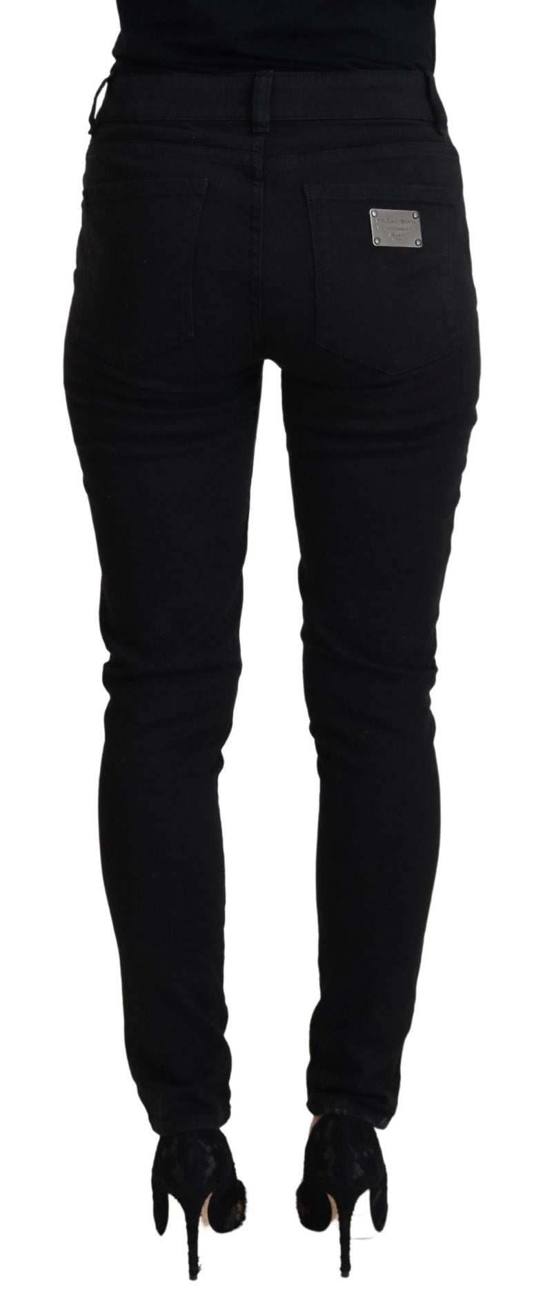 Dolce & Gabbana Elegant Black Denim Pants