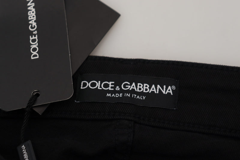 Dolce & Gabbana Elegant Black Denim Pants