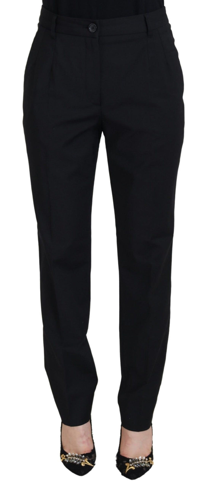 Dolce & Gabbana Elegant Black Tailored Trousers