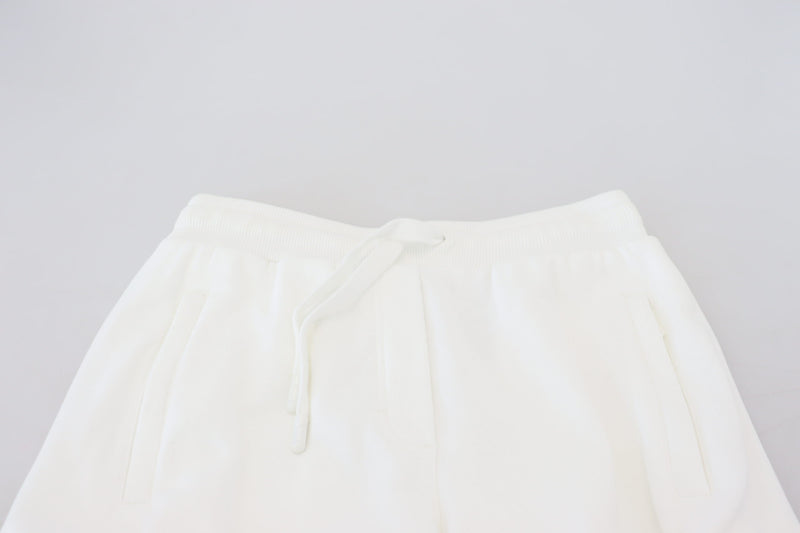 Dolce & Gabbana Elegant White Cotton Trousers