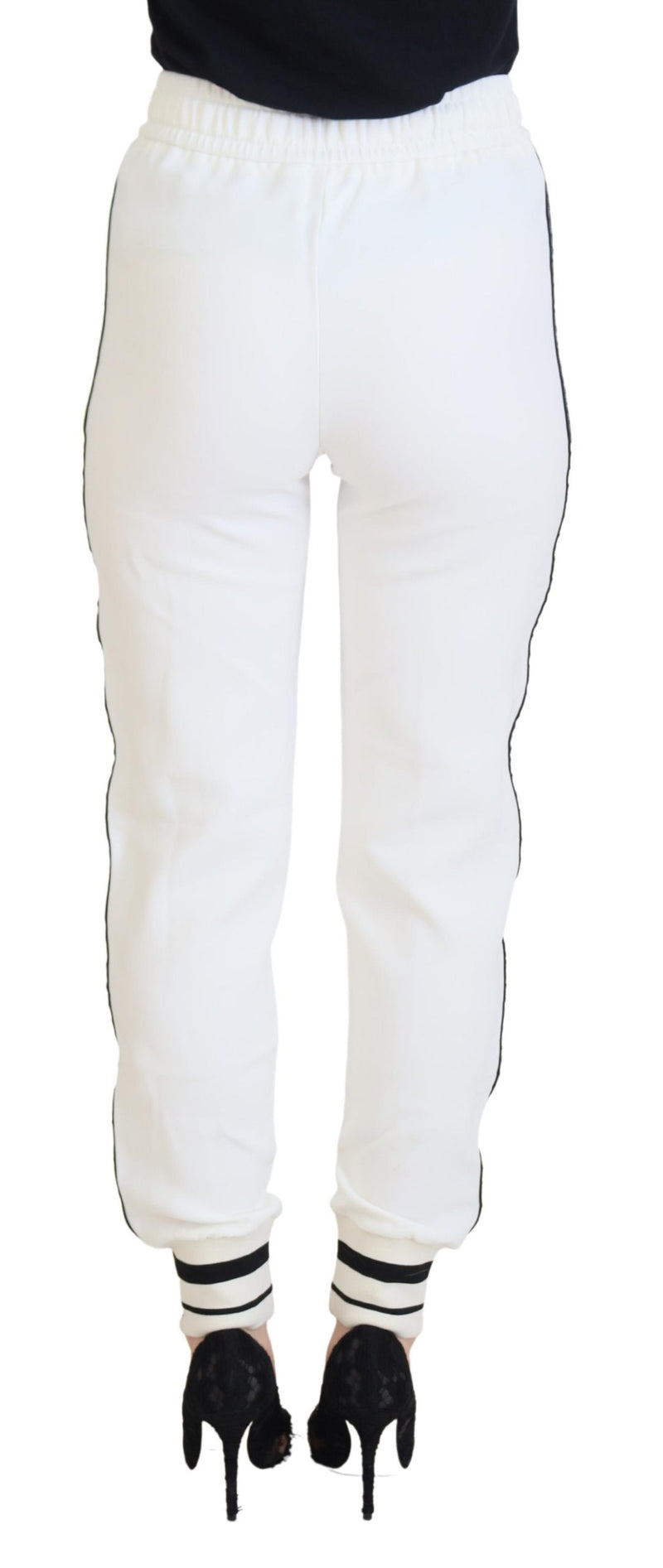 Dolce & Gabbana Chic White Jogger Pants for Elevated Comfort