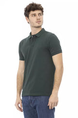 Baldinini Trend Green Cotton Men Polo