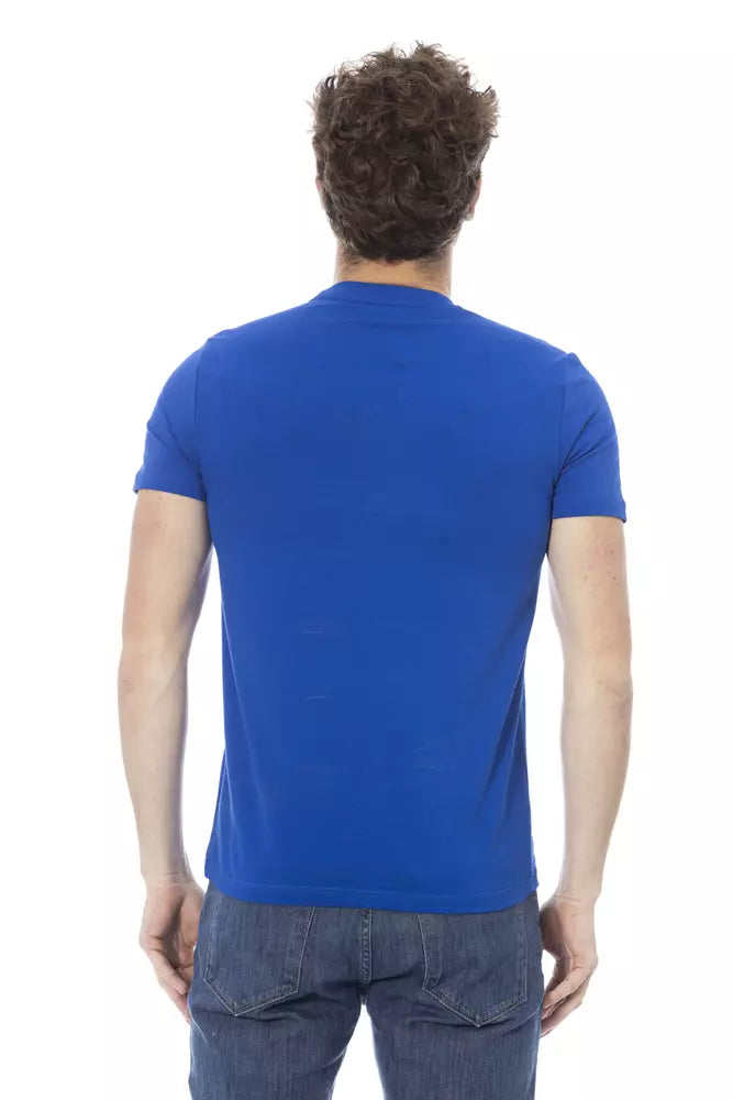 Baldinini Trend Blue Cotton Men T-Shirt