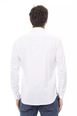 Baldinini Trend White Cotton Men Shirt