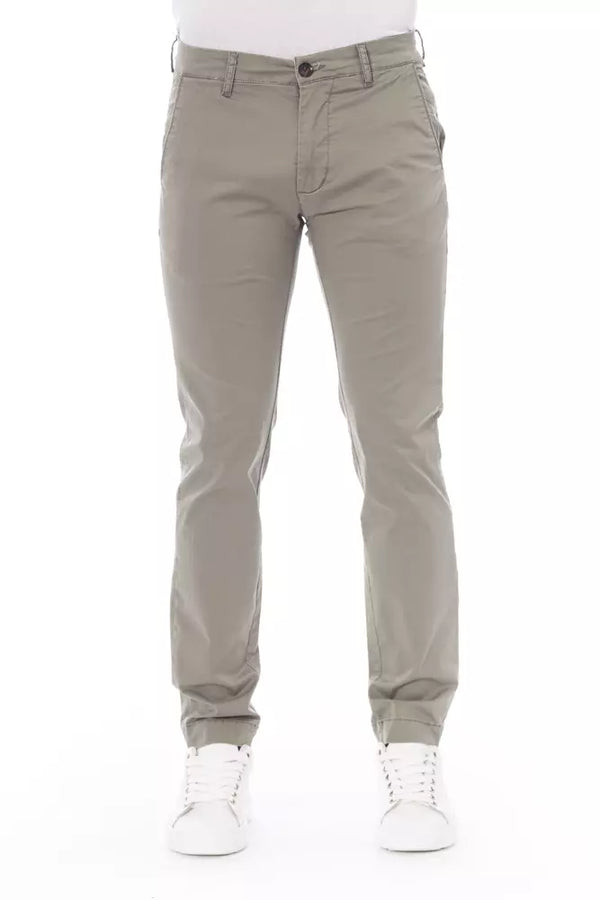 Baldinini Trend Beige Cotton Men Chino Trousers