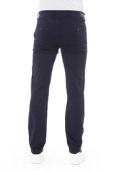 Baldinini Trend Blue Cotton Men Chino Pant