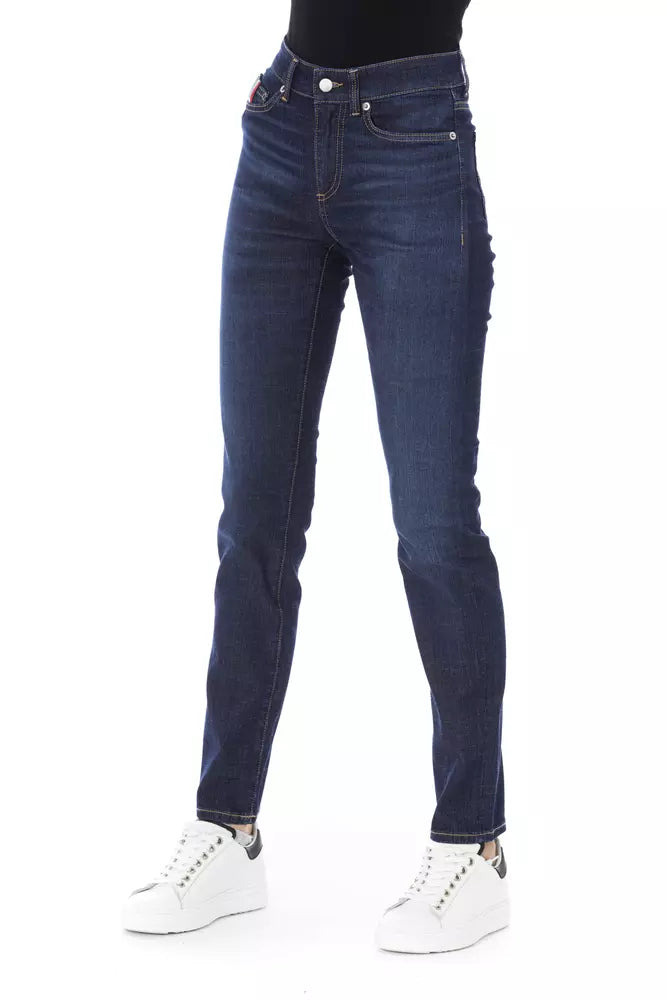 Baldinini Trend Blue Cotton Women's Jean