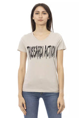 Trussardi Action Beige Cotton Women Top