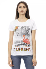 Trussardi Action White Cotton Women T-Shirt