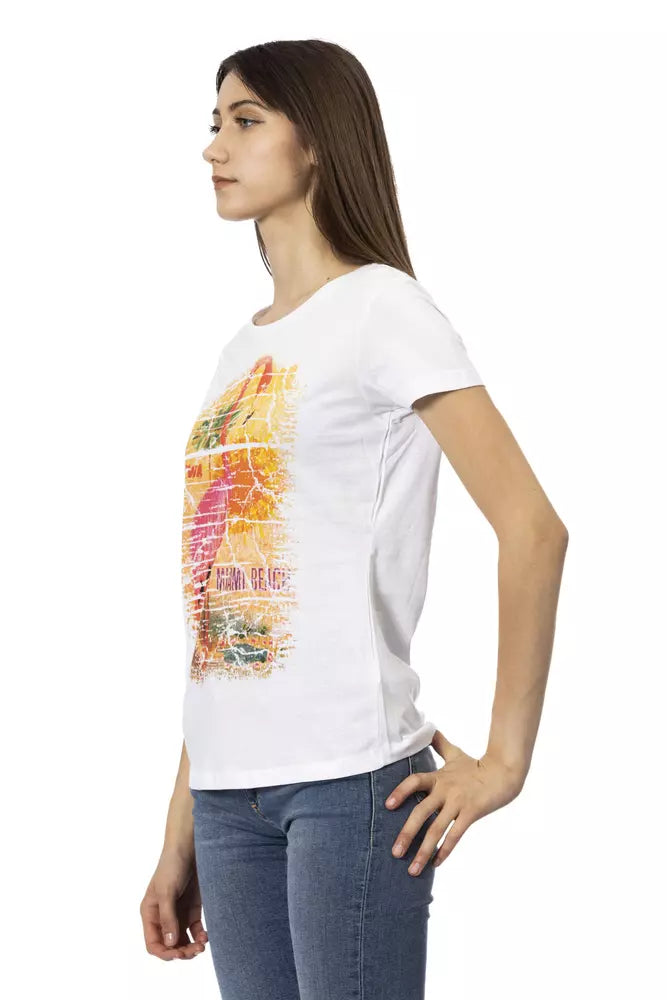 Trussardi Action White Cotton Women Top