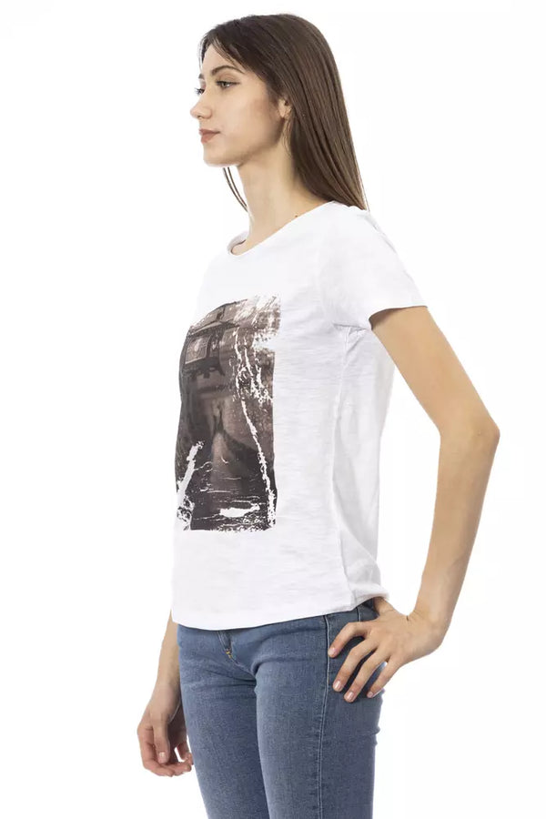 Trussardi Action White Cotton Women Top