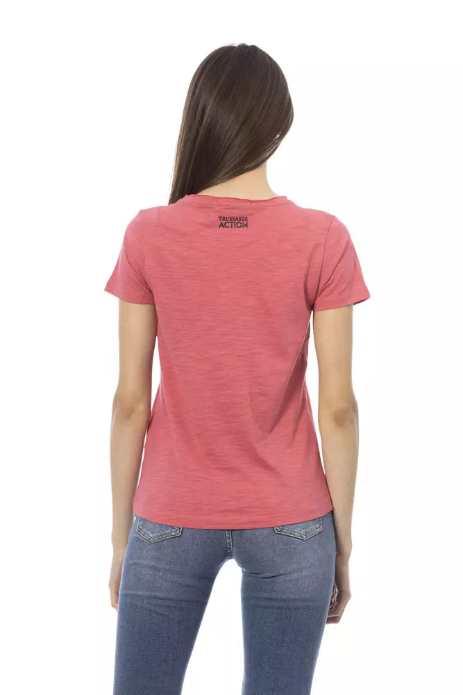 Trussardi Action Pink Cotton Women Top