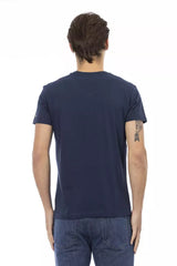 Trussardi Action Blue Cotton Men T-Shirt