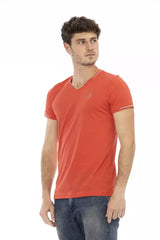 Trussardi Action Orange Cotton Men T-Shirt