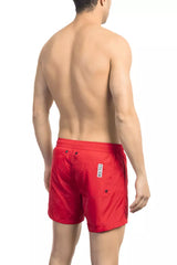 Bikkembergs Red Polyamide Men Swim Short