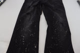 Dolce & Gabbana Chic Black Washed Denim Pants