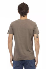 Trussardi Action Brown Cotton Men T-Shirt