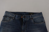 Dolce & Gabbana Elegant Slim-Fit Denim Pants in Blue Washed