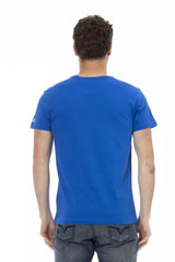 Trussardi Action Blue Cotton Men T-Shirt