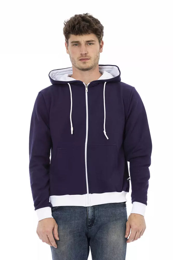 Baldinini Trend Purple Wool Men Sweater