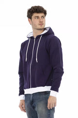 Baldinini Trend Purple Wool Men Sweater