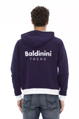 Baldinini Trend Purple Wool Men Sweater