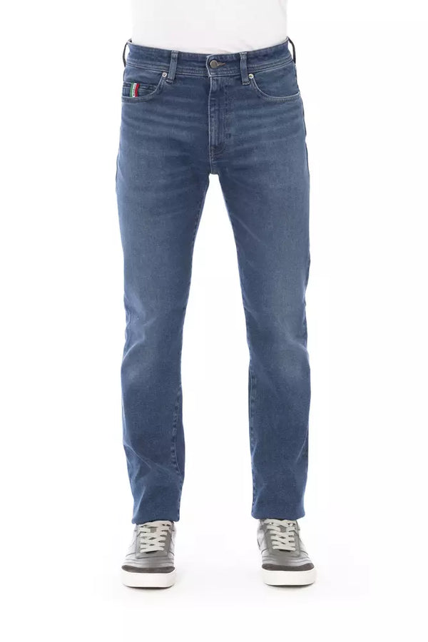 Baldinini Trend Blue Cotton Men Jeans