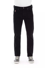 Baldinini Trend Black Cotton Men Jeans