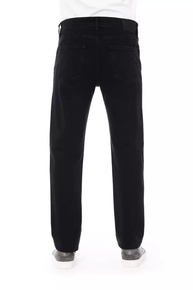 Baldinini Trend Black Cotton Men Jeans