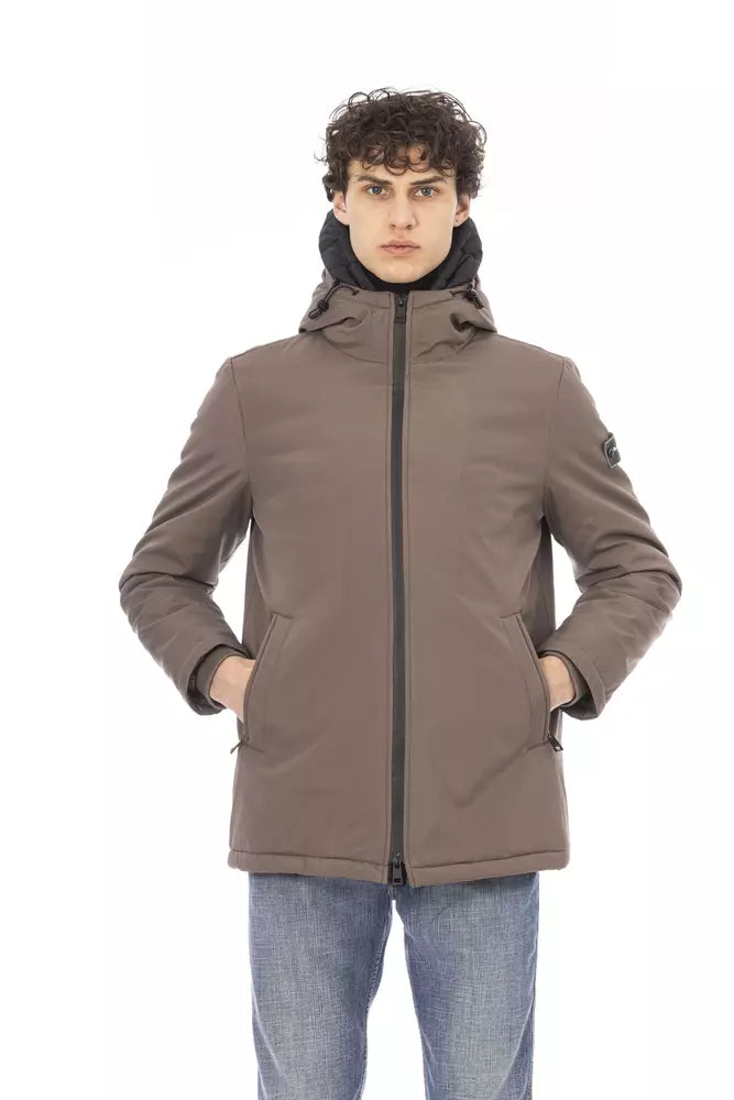 Baldinini Trend Beige Polyester Men Jacket