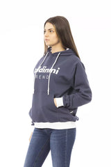 Baldinini Trend Blue Cotton Women Hoodie