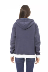 Baldinini Trend Blue Cotton Women Hoodie