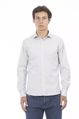 Baldinini Trend Gray Cotton Men Shirt