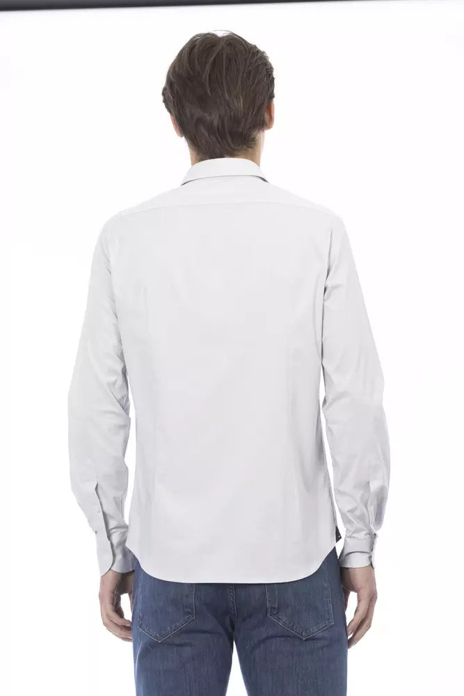 Baldinini Trend Gray Cotton Men Shirt