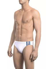 Bikkembergs White Polyamide Men Swimwear