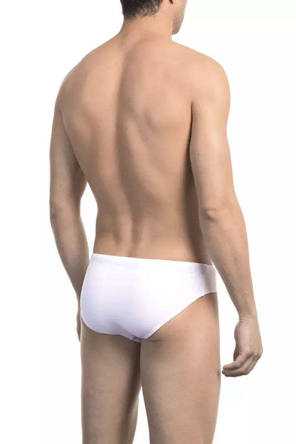 Bikkembergs White Polyamide Men Swimwear