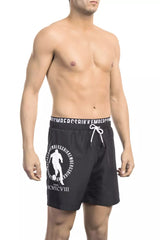 Bikkembergs Black Polyester Men Swim Short