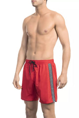 Bikkembergs Red Polyester Men Swimwear