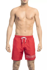 Bikkembergs Red Polyester Men Swimwear