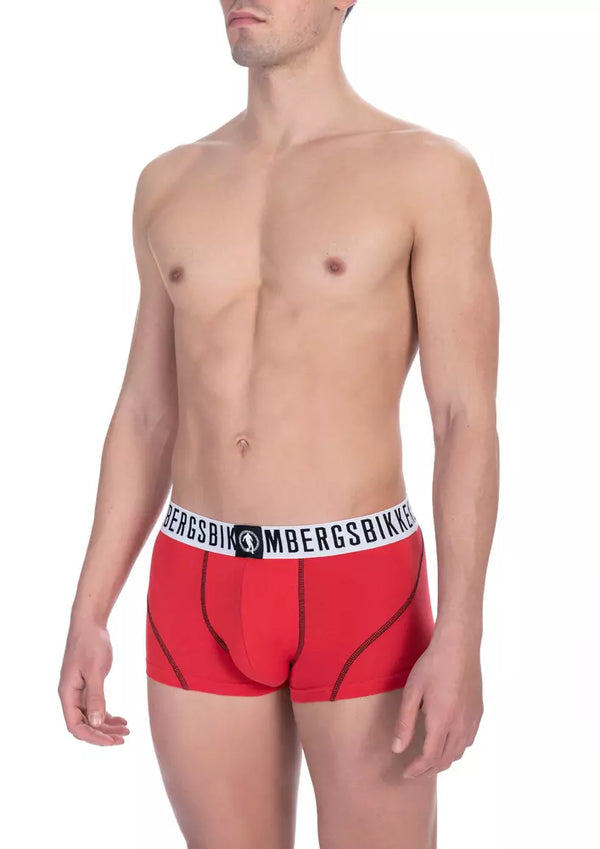 Bikkembergs Red Cotton Men Trunk