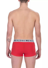 Bikkembergs Red Cotton Men Trunk