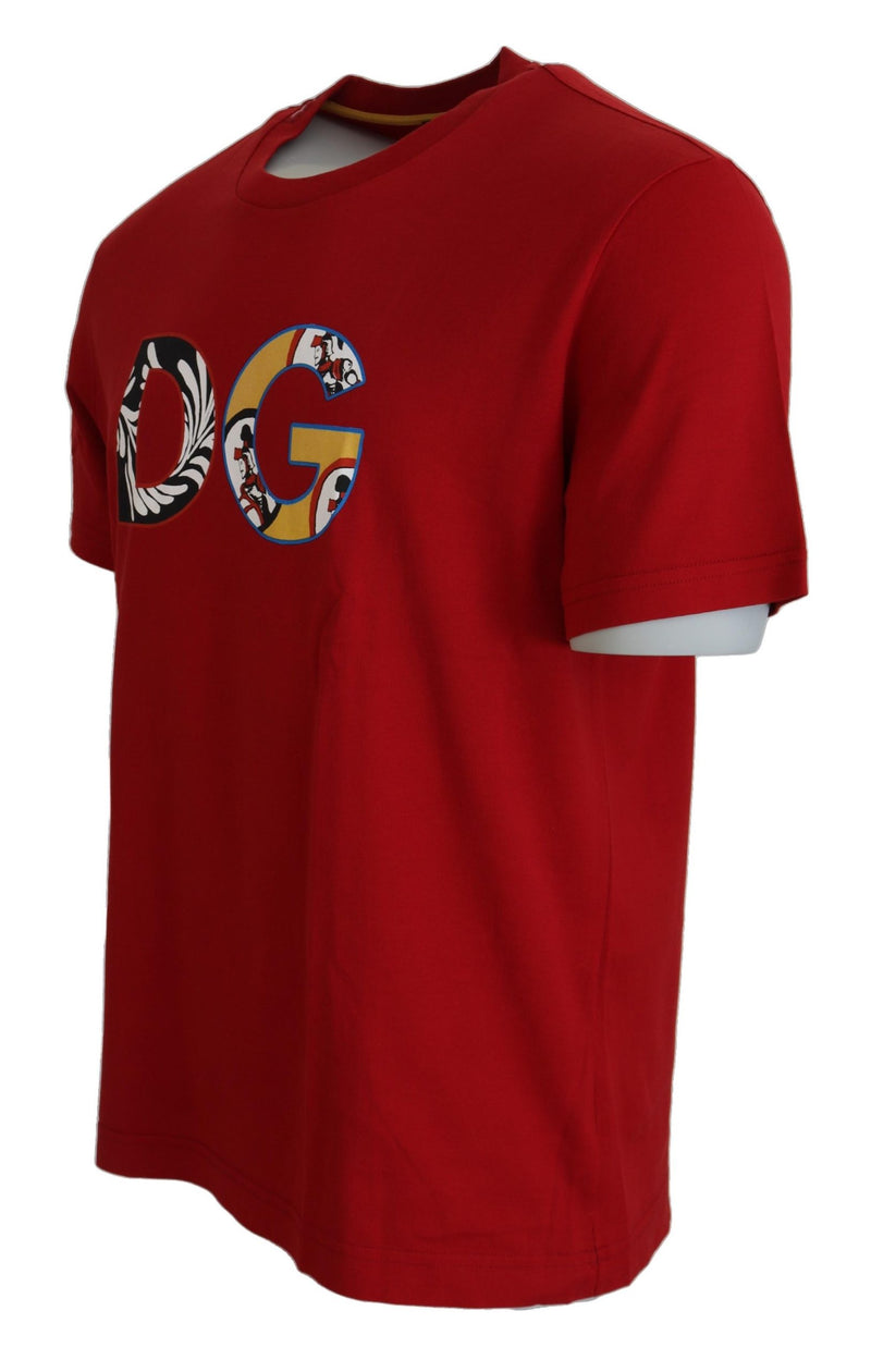 Dolce & Gabbana Exclusive Crewneck Logo T-Shirt in Red