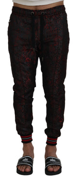 Dolce & Gabbana Elegant Red Jogger Pants for Men