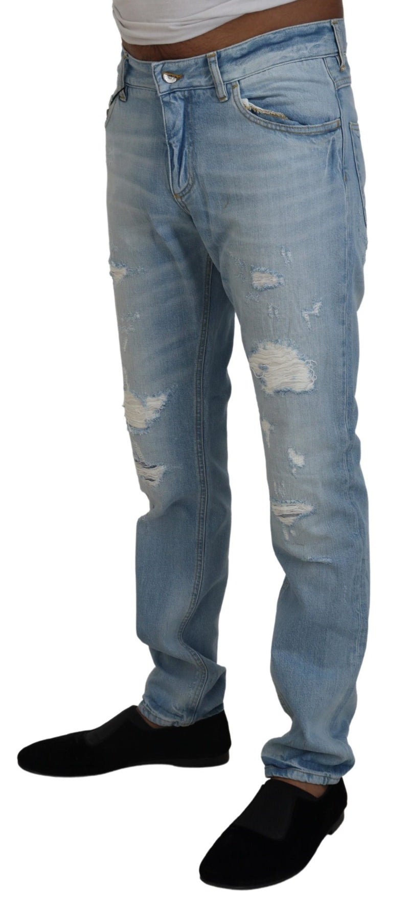 Dolce & Gabbana Elegant Light Blue Denim Pants